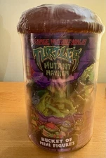 TMNT Mutant Mayhem Mini Figures Teenage Mutant Ninja Turtles Bucket of 50