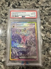 Pokemon Prismatic Evolutions Espeon EX Special Illustration Rare 155/131 PSA 8