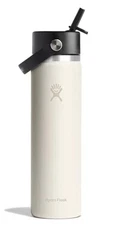 Hydro Flask 24oz Wide Mouth Flex Straw Water Bottle IVORY