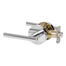 Designers Impressions Kain Design Polished Chrome Privacy Euro Door Lever Har...
