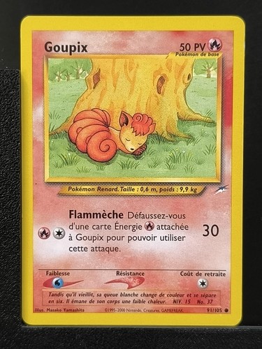 Pokemon Karte Goupix 91/105 Edition 2 Ed 2 Neo Destiny Wizards DE 1 - Bild 2 von 3