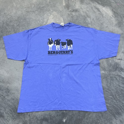 Vintage Ben & Jerry’s Ice Cream T-shirt Purple XXL - Picture 1 of 7