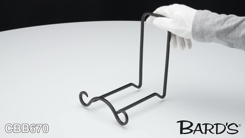 Soporte para cuenco de hierro forjado Bard's, 7" H x 5,625" W x 6" D (para cuencos de 9" - 11") - Vídeo 1 de 1