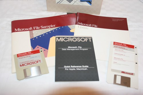 Microsoft File Mgt Program Manual & 3/5" Floppy disks- Macintosh & Updated 2.0 - 第 5/5 張圖片