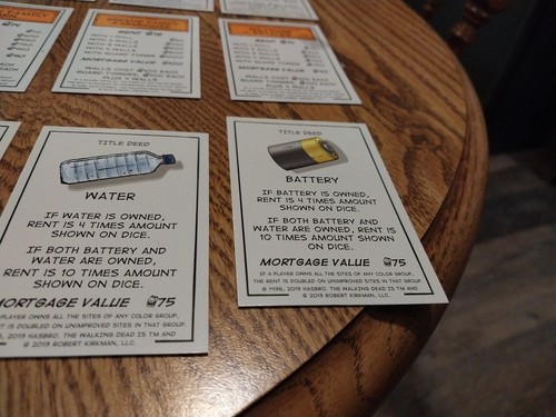 Monopoly The Walking Dead Survival Edition Property Cards Complete Replacement - Picture 4 of 21