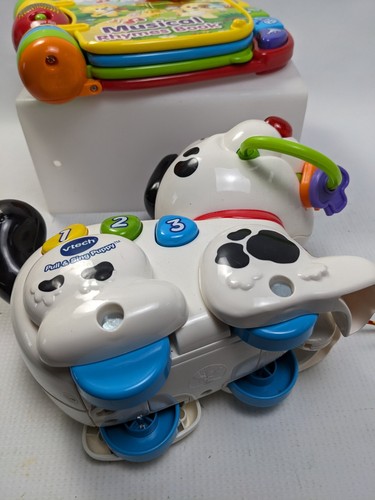 Vtech Musical Rhymes Book and Vtech roll discover Puppy developmental toys LOT - Picture 11 of 12