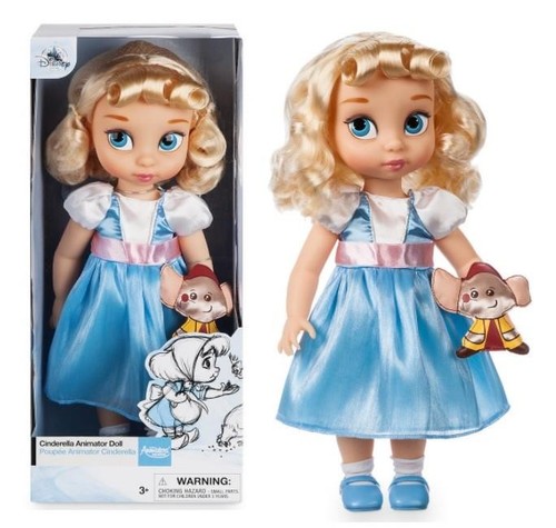 Disney Princess Cinderella Animators Collection 16" Toddler Doll A9