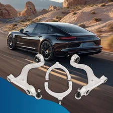 4PCS for 2010 2011 2012 2013 Porsche Panamera Front Upper + Lower Control Arm