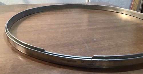 Vintage 10 7/8" Banjo vernickelt Messing Spannreifen mit Kopfteilen Projekt Gitarrenbauer - Bild 4 von 12