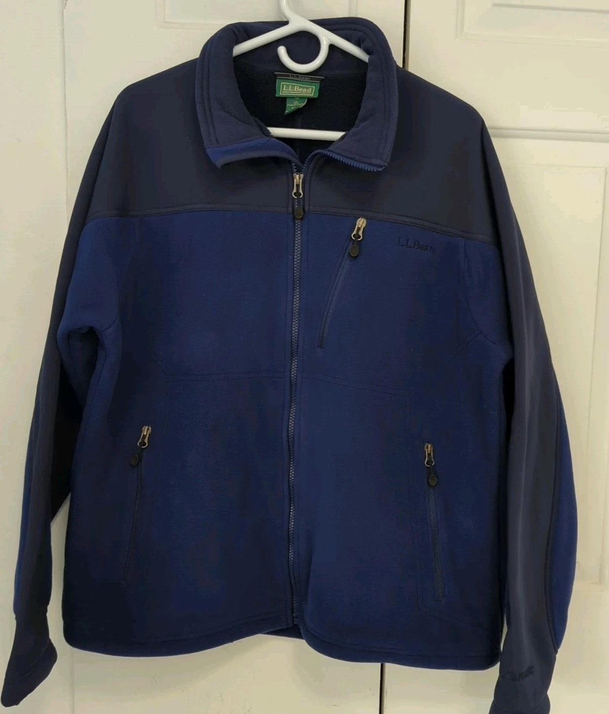 L.L. Bean Fleece Thinsulate Flex Jacket Mens Large Blue Very Nice!