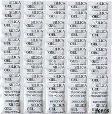 50PCS 5 Gram Silica Gel Packets, Premium Moisture Absorbers, Desiccant Packs for