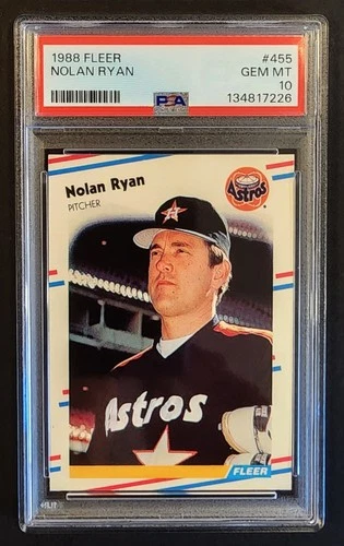 NOLAN RYAN 1988 FLEER STARS & STRIPES NEW CASE PSA 10 GEM ULTRA RARE