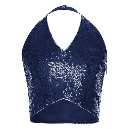 Niños Niñas Camiseta Baile de graduación Camisetas sin mangas Chaleco latino Halloween Blusa Fiesta Halter Show - Imagen 22 de 105