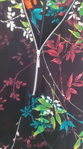Wallis Size 10 Black Tropical Floral Jumpsuit with Belt And Pockets - Bild 4 von 9