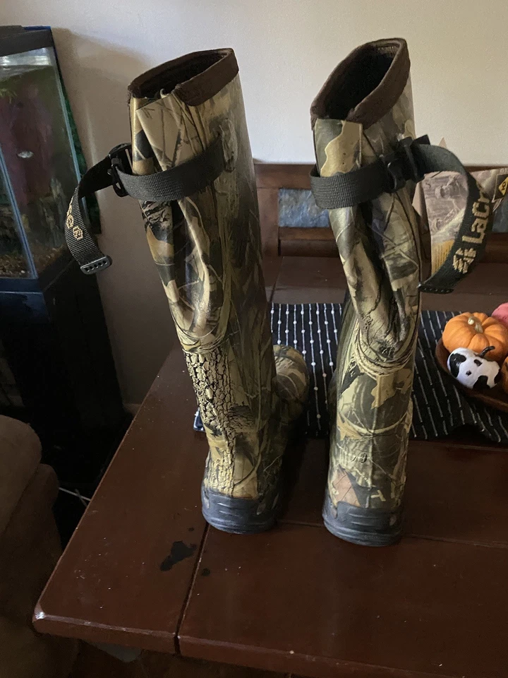 LaCrosse Alpha Men's Rubber Hunting Boots Mossy Oak Break-Up  Men's 8 - Image 3 of 4