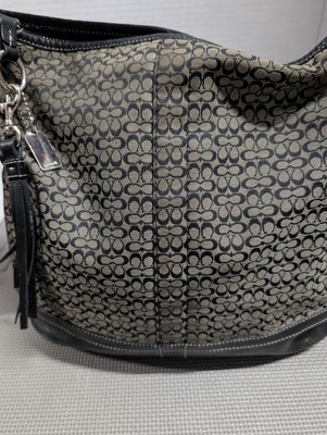 Coach Mini Signature￼ Leather Canvas shoulder crossbody