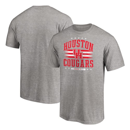Men's Heathered Gray Houston Cougars Americana T-Shirt