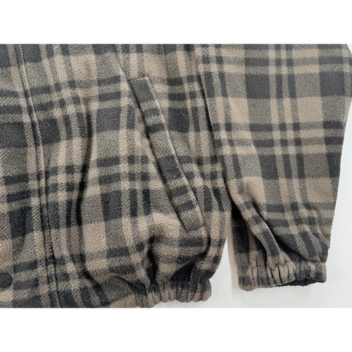 Vintage Greg Norman Collection Plaid Fleece Jacket Men’s M Made in Hong Kong - Picture 4 of 8