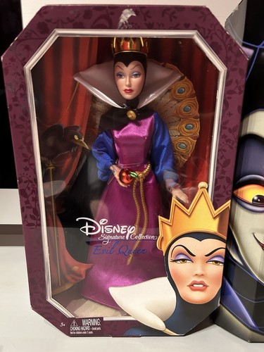 Disney Villains Doll X2– Maleficent 1999 & Evil Queen 2010 -new old stock mattel - Picture 4 of 7