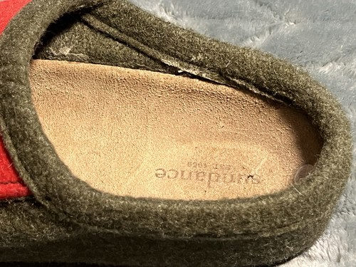 SUNDANCE zoccoli di lana verde rosso slip on donna taglia 36/US 5,5-6 *EUC* - Foto 6 di 18
