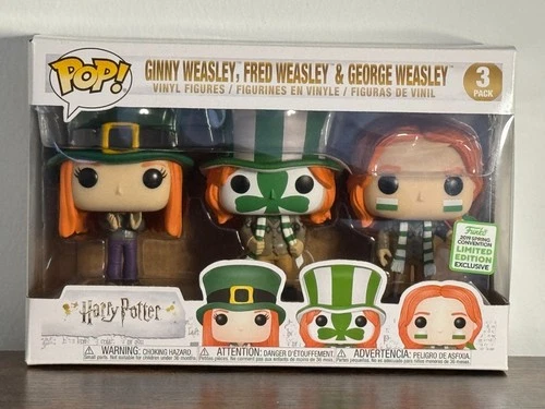 Ginny Fred George Weasley Funko POP! Harry Potter 3-Pack ECCC Barnes & Noble