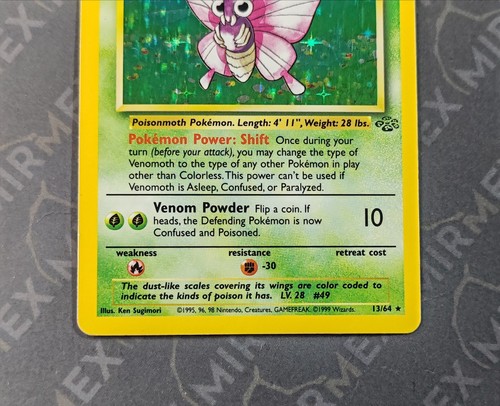 Pokemon Venomoth 13/64 Jungle English Holo - Picture 4 of 13