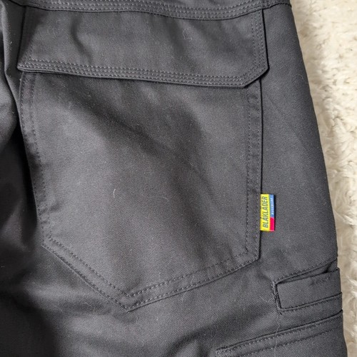 Blaklader Pro8 Men's Work Trousers 1448 W36 Long Black EN1404:2004 - Picture 8 of 14