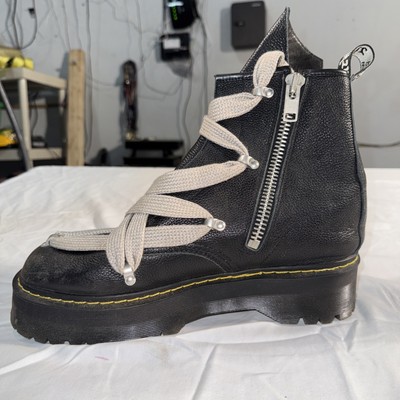 リックオウエンス ドクターマーチン Mega Lace Boot Black Dr. Martens 1460 DMXL Mega Lace Boot Rick Owens Black Men's
