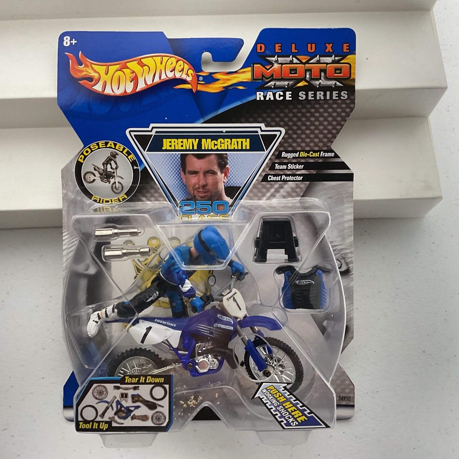 RARE Hot Wheels Jeremy McGrath 2001 Yamaha MotoCross Deluxe 