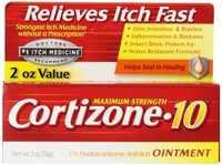 Cortizone 10 Hydrocortisone Anti-itch Oinment Maximum Strength 2 Oz Each on sale Cortizone 10 Hydrocortisone Anti-itch Oinment Maximum Strength 2 Oz Each on sale