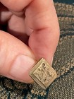 Antique Old Persian Script Brass Square Seal-Symbol/Designation/M onogram Other