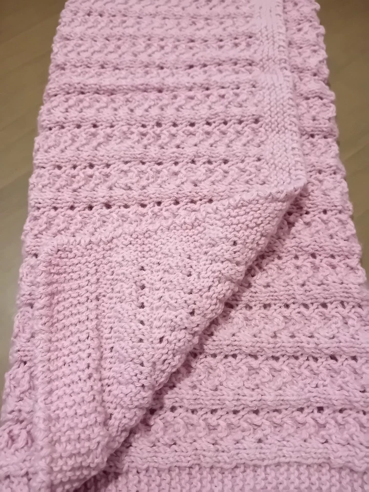 Fatto A Mano *Completo X Neonata *Lavorata Ai Ferri*  Nuovo - Immagine 2 di 4