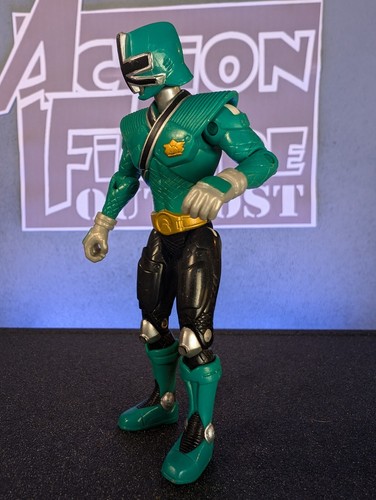 Figura de acción Mega Forest Power Ranger 2010 Green Samurai Ninja 4" juguete BANDAI - Imagen 3 de 5