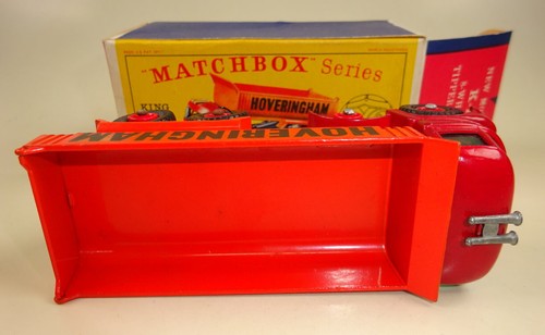 Matchbox King Size K-1B Hoveringam Tipper rot & orange top in "D" Box - Bild 6 von 11