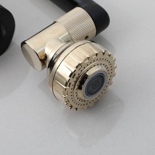 8" Swing Arm Bathroom Sink Faucet Black 360° Rotate Basin Mixer Taps Single Hole - Picture 47 of 71