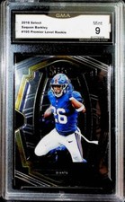 2018 Panini Select Premier Level #105 Saquon Barkley RC Rookie Giants GMA 9 MINT