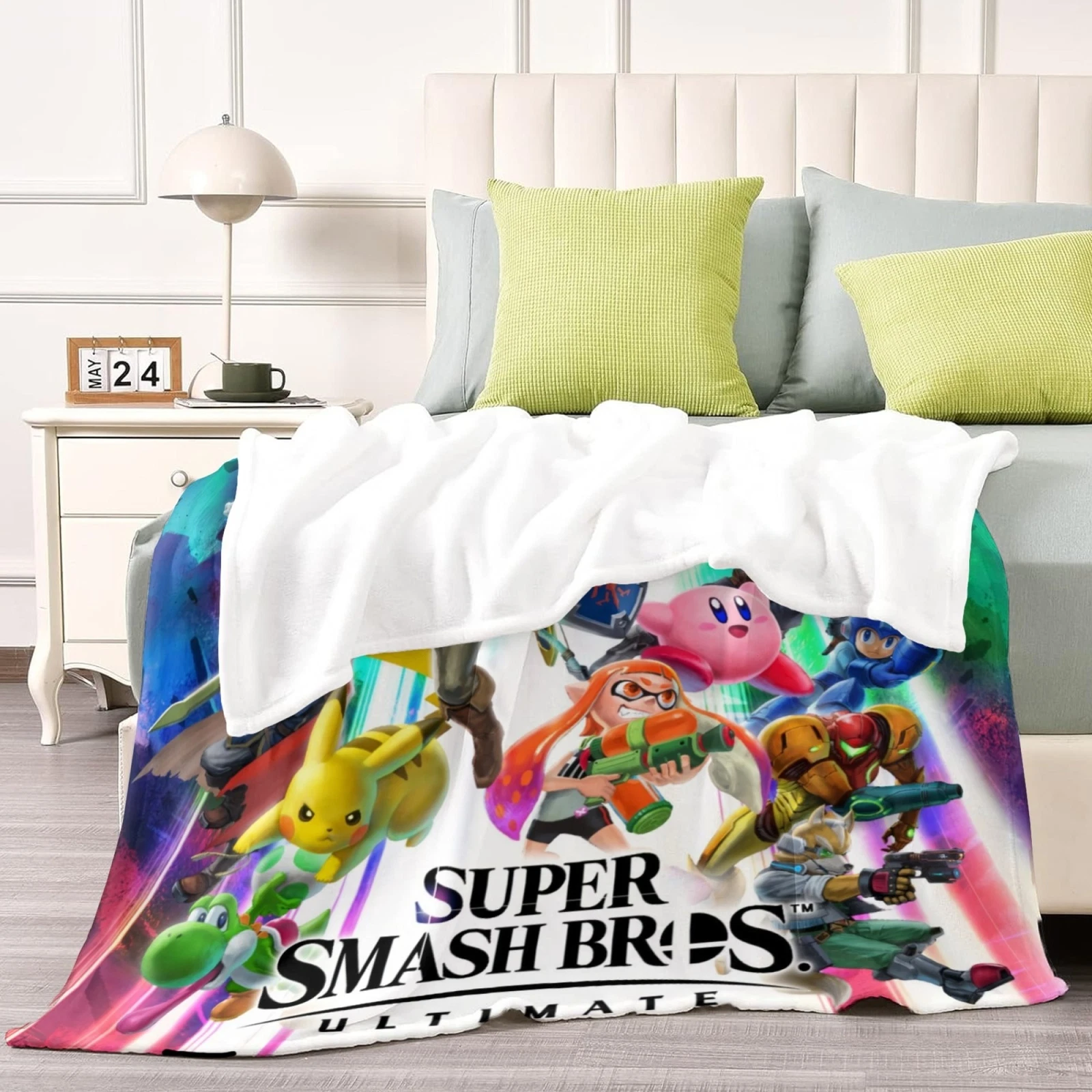 Super Smash Bros Fleece Blanket for Bed and Sofa