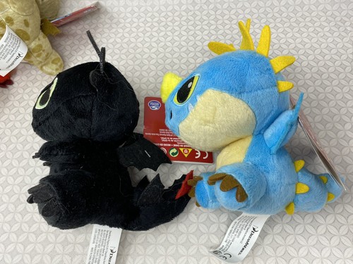 Dreamworks How to Train Your Dragon Mini baby Toothless Set Spin Master Plush - Picture 7 of 13