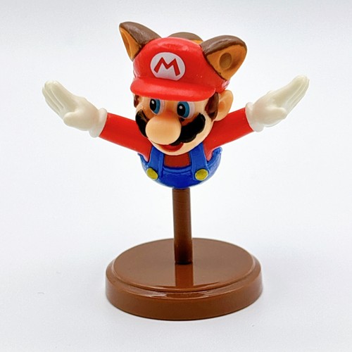 Choco Egg Super Mario 30 Aniversario "Raccoon Mario" Mini Figura Furuta Japón - Imagen 5 de 8