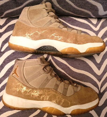 Air Jordan 11 Retro Neutral Olive Gold (AR0715-200) US WOMEN'S SIZE 9.5 PRE-OWND - Picture 15 of 22