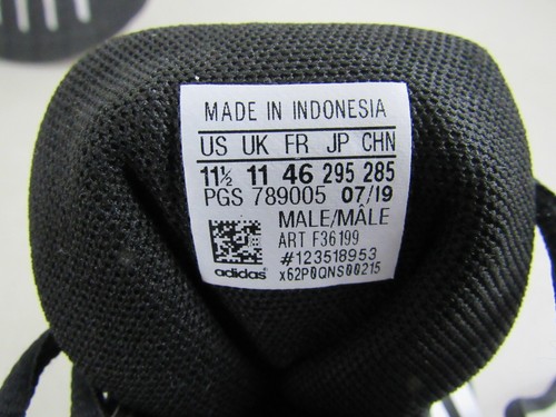 Adidas Mens Black Cloudfoam  PGS Size 11.5 # 789005 - Picture 12 of 12