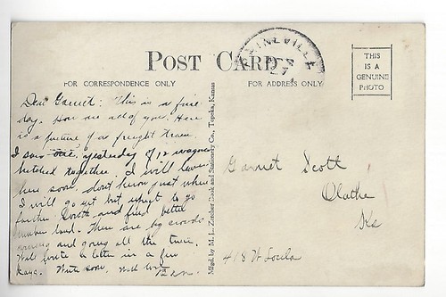 Freight Team, Prineville, Oregon RPPC - Picture 2 of 2