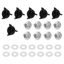 2 Sets Motorcycle Helmet Screws Kits Helmet Visor Screws for Bicycle Helmets