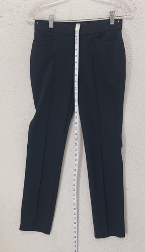 Simply Vera Vera Wang Pants Womens XS Black Straight Leg Pull On Stretch Career - Picture 8 of 20