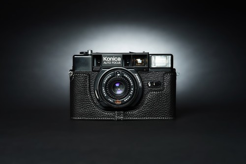 Real Leather Half Camera Case Bag Cover for Konica C35 C35 AF C35 AF2 C35 EFJ - 第 57/91 張圖片