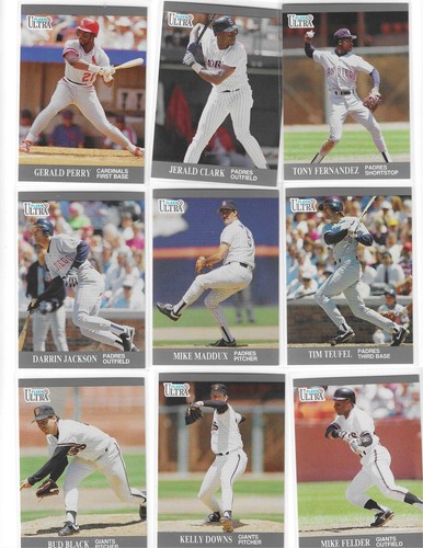 1991 Fleer Ultra Update U-CHOOSE Evans Melvin Mussina Gaetti Parker Whiten Davis - Picture 111 of 121
