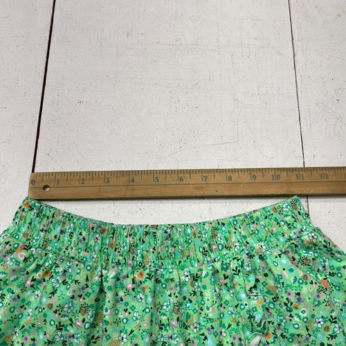 Amazon Essentials Green Floral Print Skirt Girls Size Large (10) NEW - 第 6/6 張圖片