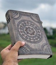 Extra Large 400 Page Antique Leather Journal Leather Spell Book Diary Sketchboo