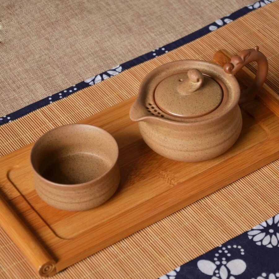 Tetera de cerámica japonesa Hervidor de agua Gaiwan Taza de té Porcleian Juego de té de viaje portátil Foto 3 de 4