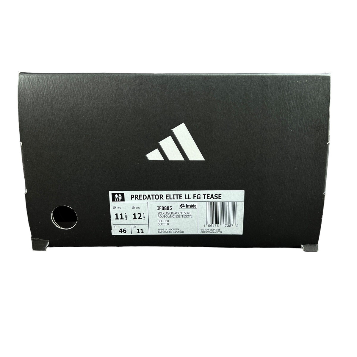 Adidas Predator Elite LL Firm Ground Tease Red Soccer Boots IF8885 Men\'s Sz 11.5 Predator Elite FT FG [Lucid Red/White/Black] – Tursi Soccer  main image 2